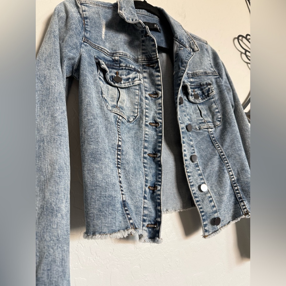 KUT FROM THE KLOTH Women's Kara Blue Denim Jacket - XS - Picture 6 of 10